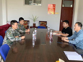 胶州市人民武装部到足球365调研征兵工作 胶州市人民武装部到足球365调研征兵工作