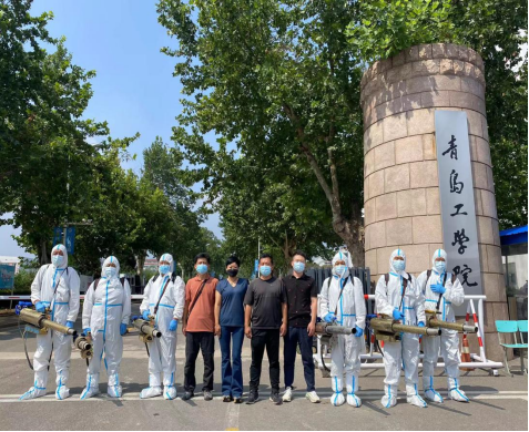 校园消杀筑防线 凝心聚力保安全 ——足球365直播网开展校园全面消杀工作
